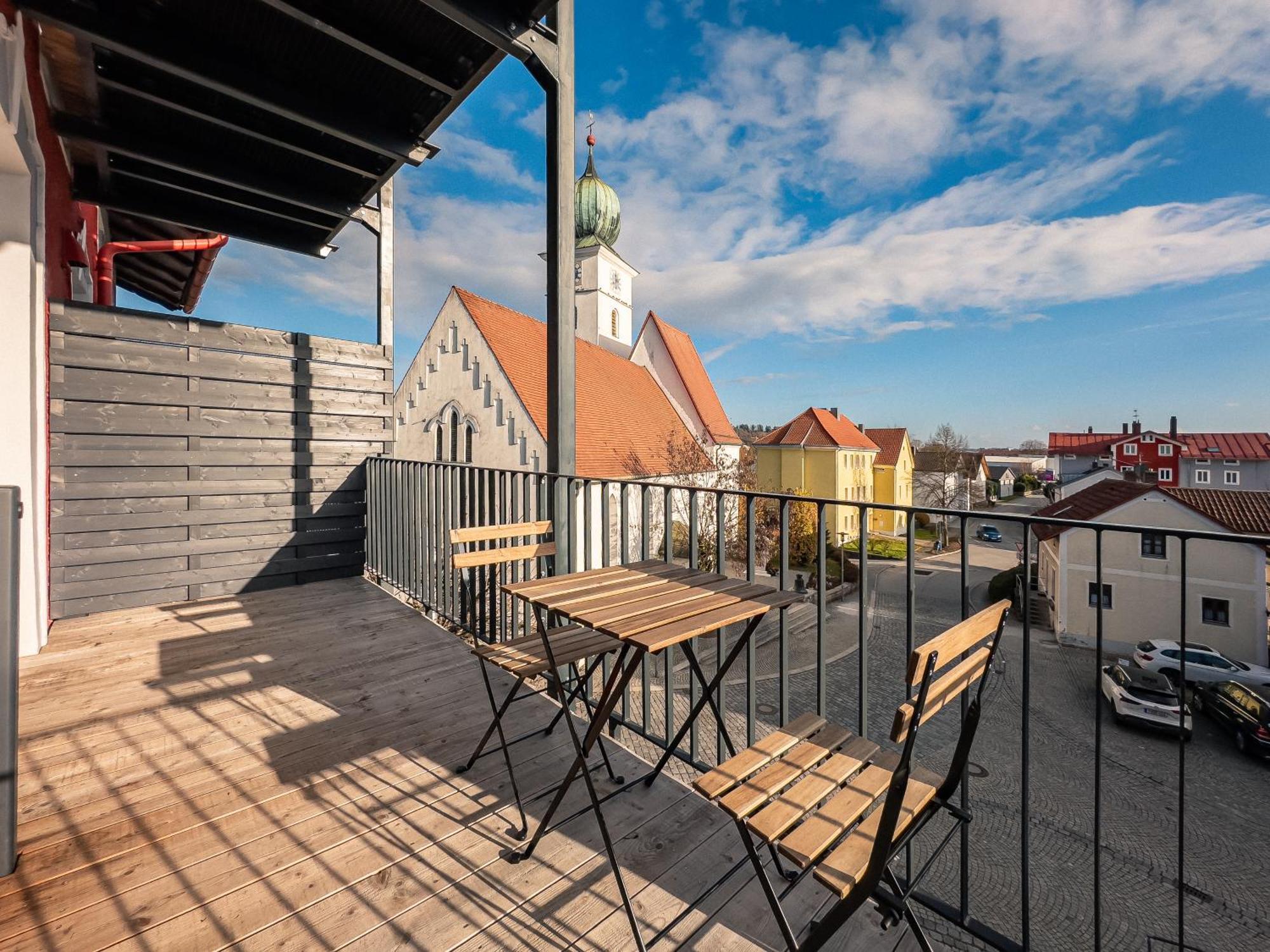 Crest - Riverside Lofts Mit Parken I Balkon I Kueche I Regendusche พัสเซา ภายนอก รูปภาพ